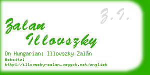 zalan illovszky business card